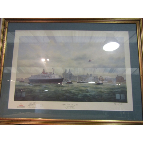 1265 - Four limited edition ship prints including Colin Verity 