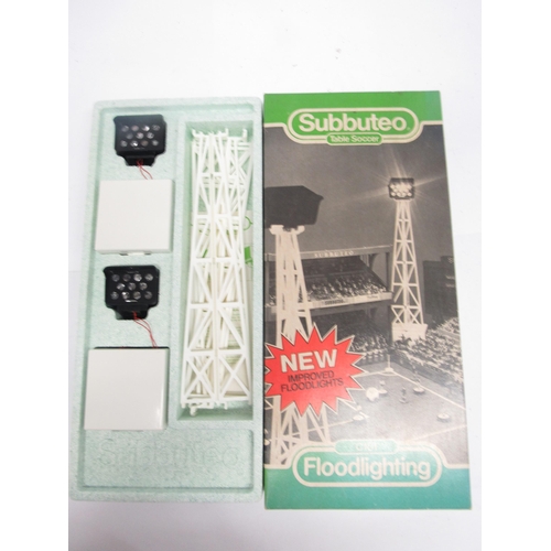 9137 - A boxed Subbuteo European Edition table football set and C101 Floodlighting set (2)