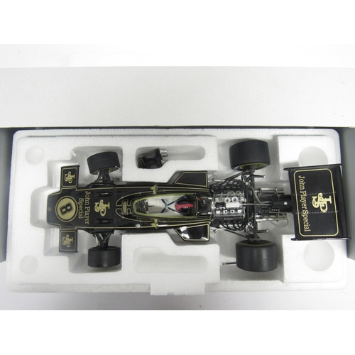 9441 - A boxed A Model Classic Models 1:18 scale Q9007 Lotus 72D JPS Formual 1 racing car, Winner British G... 