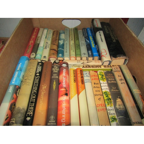 1292 - Two boxes of modern first editions, etc., including Aldous Huxley (5 titles), J. Maclaren Ross, Henr... 