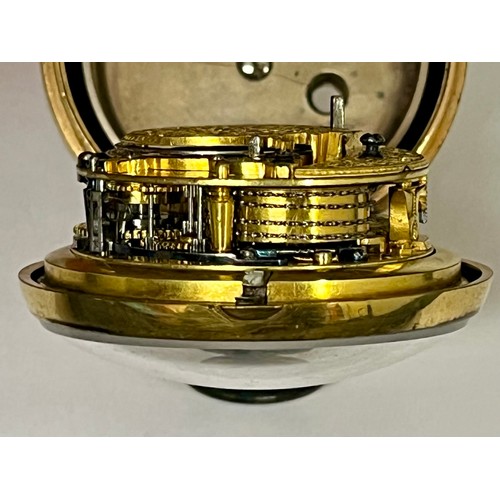 5283 - THOMAS TOMPION (1639-1713): A 17th Century silver gilt pair cased quarter repeating pocket watch by ... 