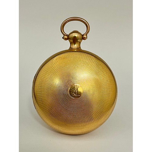 5095 - GRIMALDE & JOHNSON, STRAND, LONDON: A 19th Century 18ct gold full hunter chronometer pocket watch, e... 