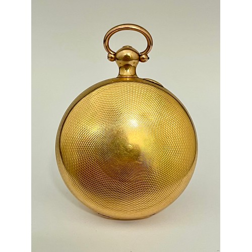 5095 - GRIMALDE & JOHNSON, STRAND, LONDON: A 19th Century 18ct gold full hunter chronometer pocket watch, e... 