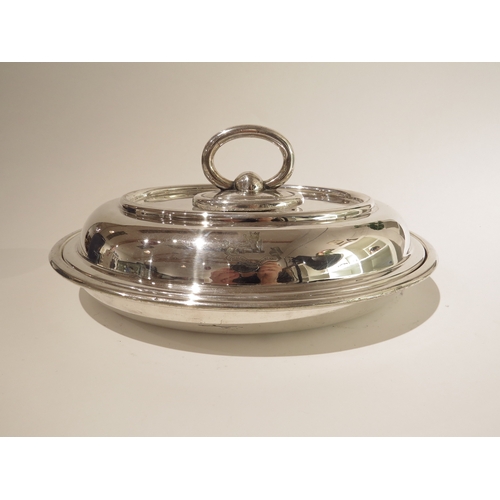 8003 - BRITISH ANTARCTIC EXPEDITION 1910-1913: A rare electroplated Walker and Hall tureen, loop handle, wi... 