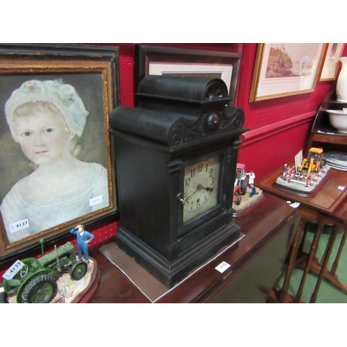 4205 - A German mantel clock, ca. 1910, 11.5