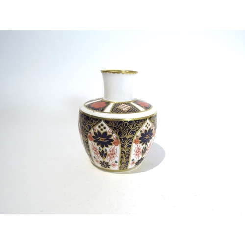 4505 - A Royal Crown Derby vase 1128, 11cm tall, boxed