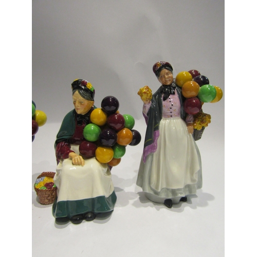 4499 - Four Royal Doulton figures, Balloon Sellers including two 