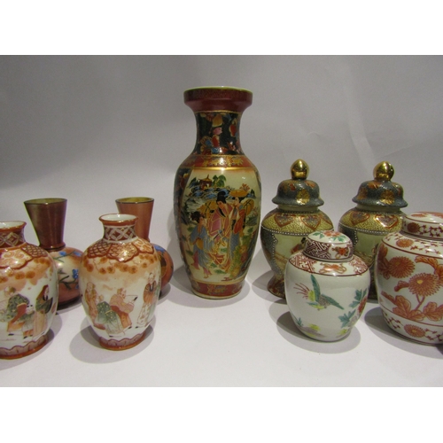 4518 - A quantity of Oriental design vases and ginger jars (11)