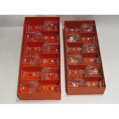 4568 - Four boxed sets of crystal drinking glasses