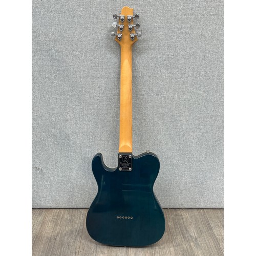 5108 - A Samick Greg Bennett Signature Series electric guitar, turquoise natural body, serial number S01120... 