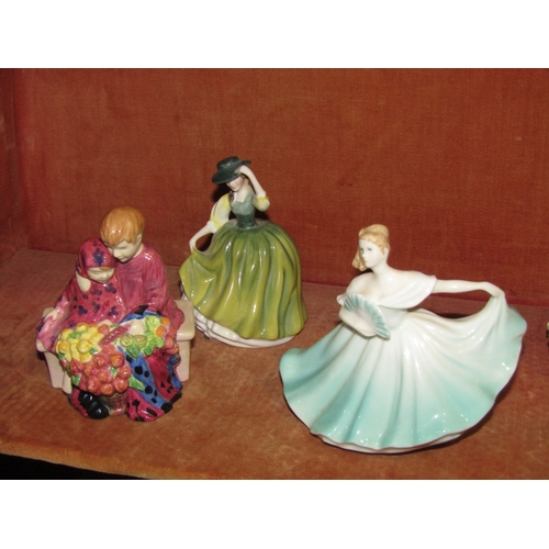 4079 - Six small Royal Doulton ladies: 