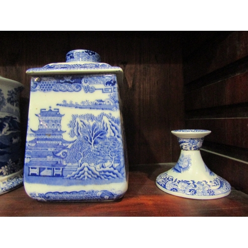 4187 - A quantity of Spode 'Italian' pattern ceramics to include canisters, ginger jar, jugs, candlesticks ... 