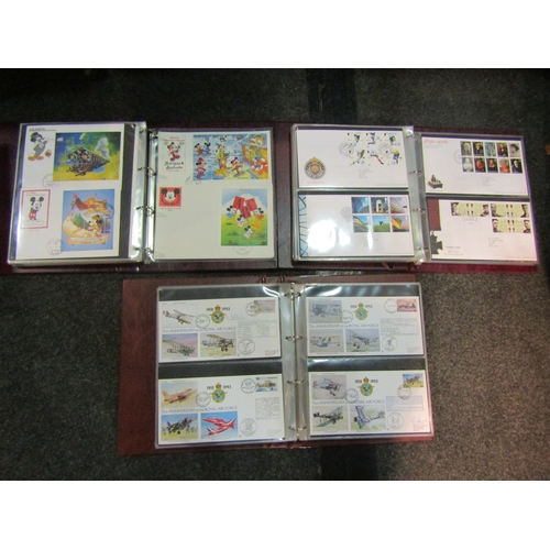 1650 - A box containing seven albums of first day covers including railway and sporting examples