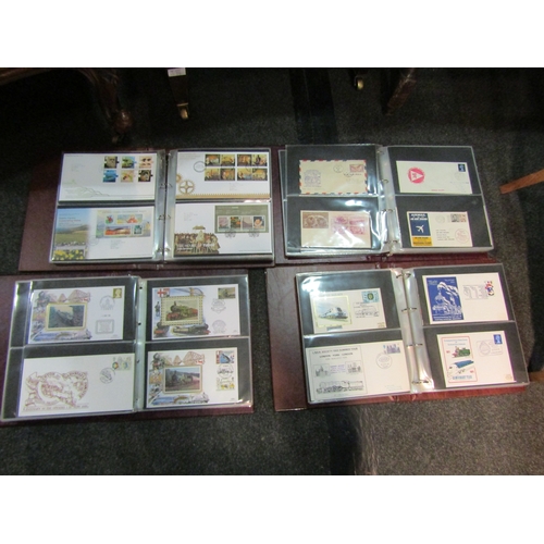 1650 - A box containing seven albums of first day covers including railway and sporting examples