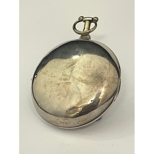 5150 - BENJAMIN WEBB OF LONDON: A 19th Century silver pair cased combined pocket watch and compass by Benja... 