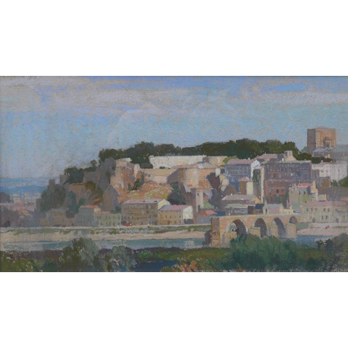 6056 - LEONARD RUSSELL SQUIRRELL RE,RI,RWS (1893-1979) (ARR) A framed and glazed pastel on paper - 'Le Roch... 