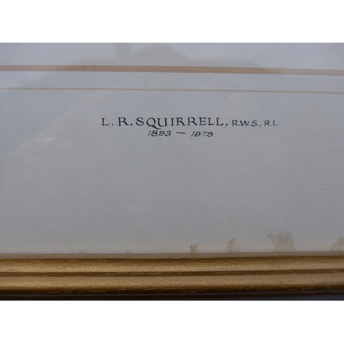 6056 - LEONARD RUSSELL SQUIRRELL RE,RI,RWS (1893-1979) (ARR) A framed and glazed pastel on paper - 'Le Roch... 