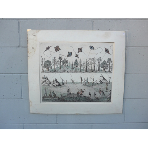 6085 - AIDA WHEDON (American 1915-1993) A framed and glazed coloured etching - The Four Seasons. Each penci... 