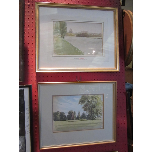 1062 - JOHN R.L. FRENCH 2nd Earl of Ypres (1881-1958): Two watercolours, one depicting Henley-on-Thames.  B... 