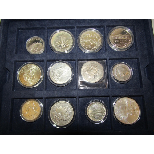 1392 - A collection of assorted coins - silver, cupro-nickel and white metal 20th Century American examples... 