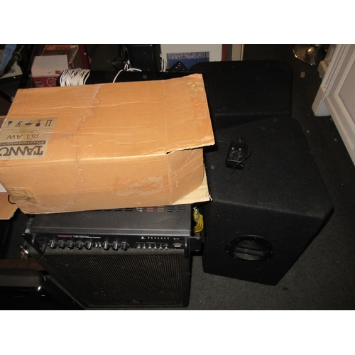 1144 - Hi-Fi - A PA system comprising a pair of Wharfedale Pro EVP-15P speakers, pair of Wharfedale Pro EVP... 