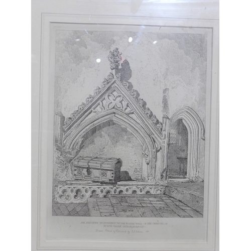 6006 - Twelve framed and glazed engravings after John Sell Cotman (1782-1842) including Bohn editions of 18... 