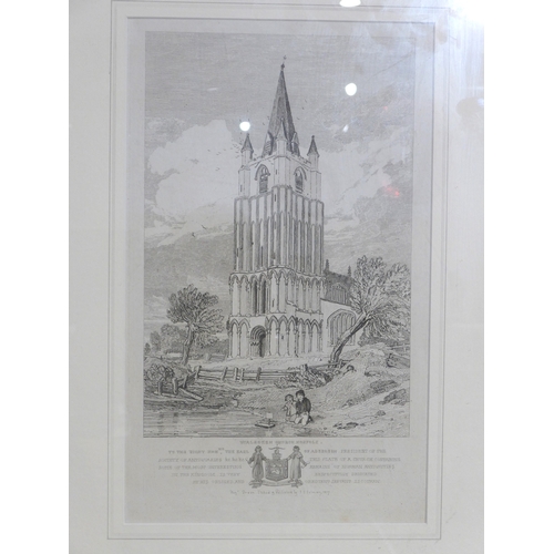 6006 - Twelve framed and glazed engravings after John Sell Cotman (1782-1842) including Bohn editions of 18... 