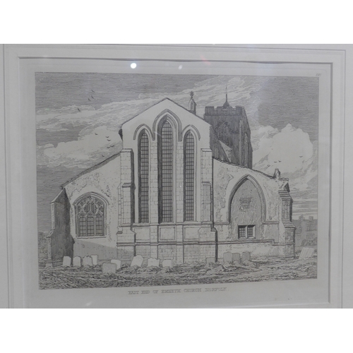 6006 - Twelve framed and glazed engravings after John Sell Cotman (1782-1842) including Bohn editions of 18... 