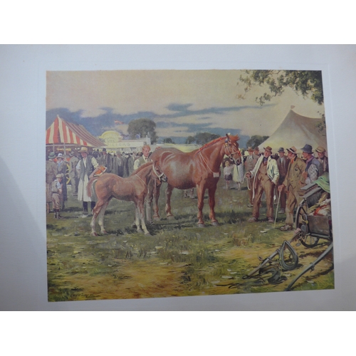 6050 - EDWARD BRIAN SEAGO RBA ARWS RWS (1910-1974) (ARR) An oil on canvas titled 'The County Show', depicti... 