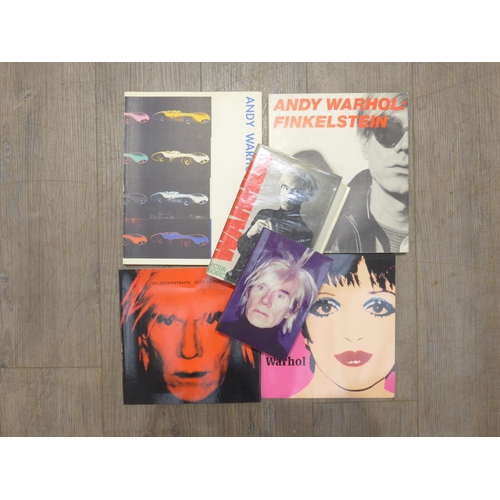 6113 - Six art reference books relating to Andy Warhol