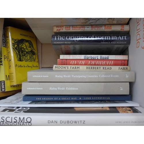 6117 - Two boxes of contemporary art related books including exhibition catalogues, artists reference etc.