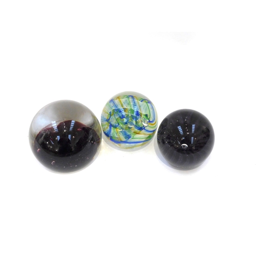 4034 - Two Caithness paperweights and another (3)