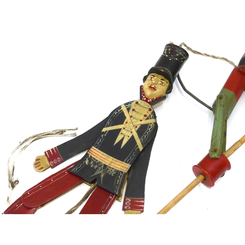 4059 - A double fronted French soldier toy and a monkey toy (2)