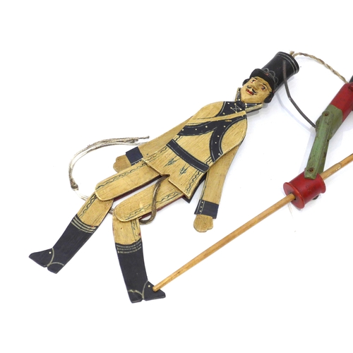 4059 - A double fronted French soldier toy and a monkey toy (2)