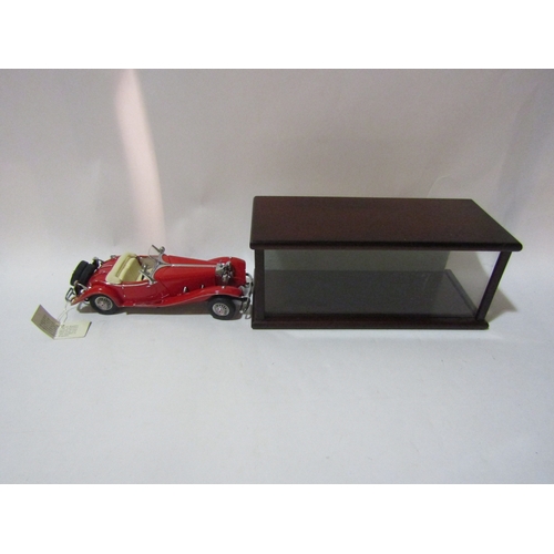 4351 - A Franklin Mint Mercedes 500k Special Roadster model (a/f). With handmade display box (missing panel... 