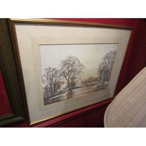 4065 - B.RIPPER (local artist): A watercolour titled 'Breckland Pool', signed lower right, framed and glaze... 