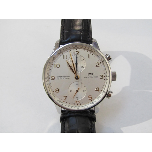 8188 - An IWC (International Watch Company) Schaffhausen Portugieser (Portuguese) automatic chronograph wri... 