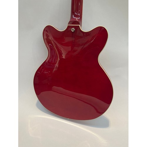 5109 - A Hofner 'Contempoary Series' Verithin electric guitar in the 335 style, cherry body