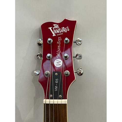 5110 - A Wilson Brothers 'The Ventures' VM-65 electric guitar, red body