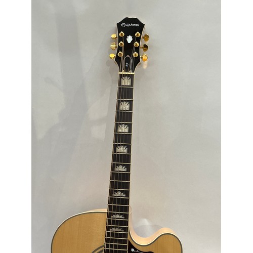 5093 - An Epiphone EJ200CE jumbo electro acoustic guitar, Sitka spruce top, maple back and sides, serial nu... 