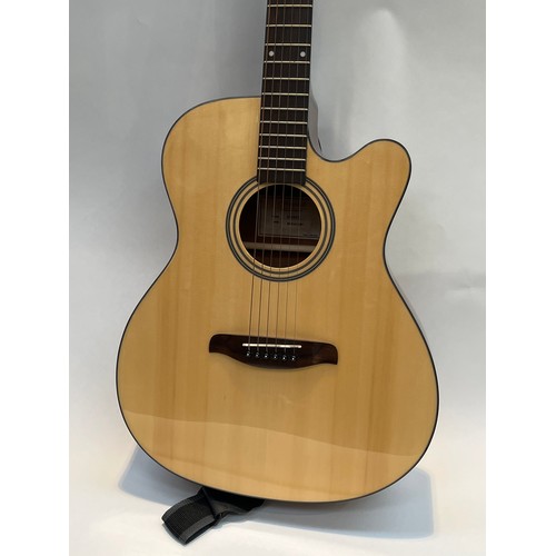 5096 - A Brunswick BF400C electro acoustic guitar, single cutaway, soft cased