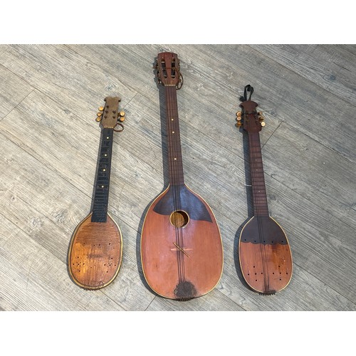 5079 - Three Serbian tambura stringed instruments