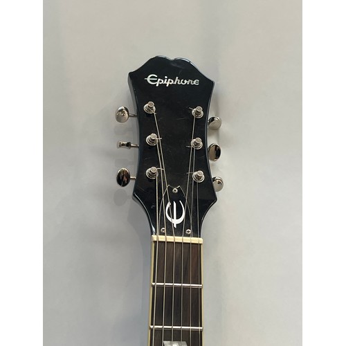 5077 - An Epiphone Casino electric guitar, sunburst body, made in China, serial number 15041502069, Qingdao... 