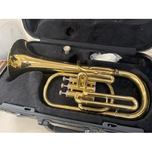 5061 - A Gear 4 Music tenor horn, brass, hard cased