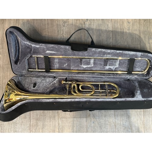 5064 - A Gear 4 Music Bb/F tenor trombone, cased