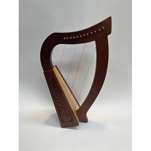 5072 - A Roosebeck 'Baby Harp', 12 string, cased and boxed