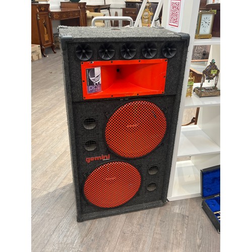 5049 - A pair of Gemini USA full range PA speakers     COLLECTORS ELECTRICAL ITEM: See section 24 of our te... 