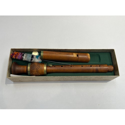 5003 - Three Hopf Renaissance recorders in descant, tenor and bass, standard pitch, each boxed