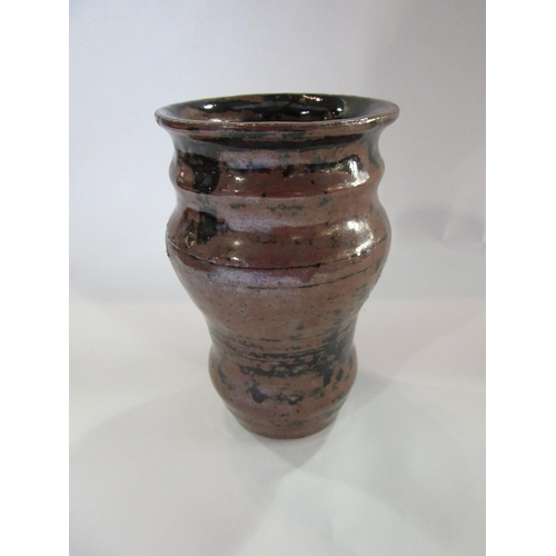 1409 - Various Studio pottery to include a baluster form example, drip glazed design, signed to base, a con... 