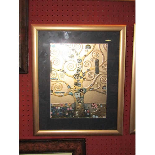 1067 - A pair of Gustav Klimt wall art prints: 